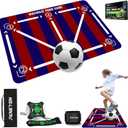 Soccer Training Equipment,Soccer Training Mat Improve Strength,Agility and Coordination,Anti-Slip Silent Absorption Soccer Footwork Training Mat,Soccer Trainer for Indoor/Outdoor Drills