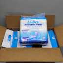 LivDry Incontinence Booster Pads, Use with Adult Diapers for Women and Men, Extra Comfort Softness, Disposable Pad (80 Count, Regular Length)