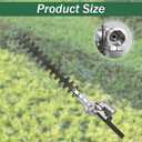 Hedge Trimmer Attachment, 16 Inch Universal Design, 270 Rotation Capability Dual-Direction Structure, Compatible with Husqvarna, Troy-Belt, Remington Gasoline Trimmers