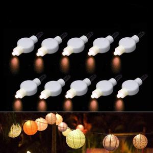 Paper Lantern Lights Battery Operated Hanging LED Lights Super Bright Easy Use Decorative Lighting for Outdoor/Indoor Wedding Camping Party Events Balloon Lanterns, Last 36 Hours (Pack of 12, Warm White)