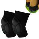 Gardening Knee Pads for Women Men, Thick Foam Kneeling Mats Soft Anti-Slip Knee Brace Guards, Professional Knee Protector for Housework, Sports, Garden & Yard Work, Floor and Carpet Cleaning (Black, L)