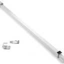 Ideal Security Sliding Door Security Bar with Childproof Lock, Adjustable, for Patio Doors and Sliding Glass Doors (25.75-47.5 Inches) (Pack Size 1, White)