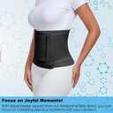 Postpartum & Post Surgery Abdominal Binder. Postpartum Belly Band Support Recovery after C-Section, Natural Birth, Hysterectomy, Hernia Belt (Black,M)