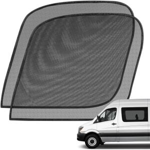 Magnetic Window Bug Screen for Front Doors Window, Pair Compatible with 2007-2024 Mercedes-Benz Sprinter High Roof
