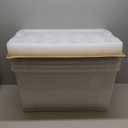 Wham Storage Pack of 1-37 Litre Crystal Plastic Storage Boxes with Lids