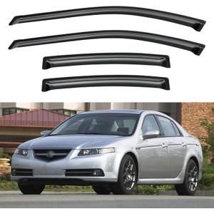 Window Visors Rain Guards for 2004 2005 2006 2007 2008 Acura TL, Out-Channel Window Vent Wind Deflectors Visors Shades for 04 05 06 07 08 Acura TL