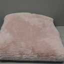 ORINOVA Pink Faux Fluffy Rabbit Fur Rug for Living Room Shag Washable Rug Area Rugs for Bedroom 3x5 Nursery Rugs