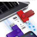 AreTop 32GB USB C Thumb Drive Dual USB 2.0 Flash Drive 32GB USB Drive Swivel Design 2-in-1 Portable Type-C Memory Stick for Android Smartphone, Computers, MacBook, Tablets, PC, 10 Pack