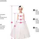 ABaoWedding Lovely Flower Girl Dress Lace Long Sleeves Prom Gown (Pink), One Size