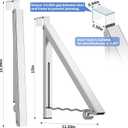 Clothes Drying Rack for Laundry Room Organization,Foldable Over The Door Drying Racks for Saving Space Silver 1 Pack