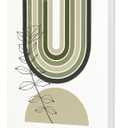 3Pcs Sage Green Boho Canvas Artwork Painting Home Decoration 16x24in