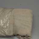 LAMIT Light Filtering Sheer Linen Curtains 102 inches Long, Linen Textured Semi Sheer Back Tab and Rod Pocket Natural Boho Drapes for Living Room/Farmhouse, 2 Panels, Linen, 52 x 102 Inch
