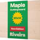 Riveira Maple Wood Cutting Board Gourmet Maple Grandeur: 20 x 14 Wooden Cutting Board Natural Wooden Cutting Boards For Kitchen Decorative Innovative Juice Grooves Maple Wooden Chopping Board