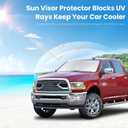 Sunshade for Ram Sun Shade Fit 2010-2025 2026 Dodge RAM 2500 3500 Truck Accessories Windshield Cover for Ram 2500/3500/4500/5500 Sun Visor Fits 2Dr RegularCab, 4Dr QuadCab, CrewCab, MegaCab
