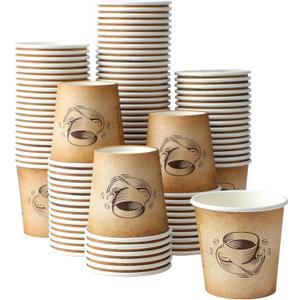 Clawsoff 600 Pack 4 oz Small Coffee Cups, Disposable Paper Espresso Cups for Hot/Cold Drinks, Office, Home, Shop, Event