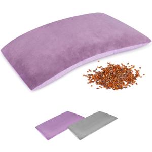SuzziPad Heating Pad Microwavable for Reduce Discomfort with Washable Cover, 7 x12 Reusable Heat Pads for Shoulder, Belly, Elbow, Knee, Moist Heated Pack, Sore Muscle, Soothing Fatigue, Purple