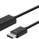 Monoprice DisplayPort 1.2a to 4K HDMI Active Adapter, Black