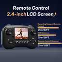 suangrc RC Truck with FPV Camera, 2.4GHz Remote Control Car, 2.4" LCD Screen, 45 Adjustable Camera, RC Car with 2 Speed Modes, Rechargeable Off-Road Truck for Adults Beginners