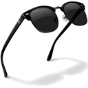 livho Rimless Trendy Polarized Sunglasses Men Women, Retro Sun Glasses for Men Women 2025, Semi Rimless UV Protection Shades