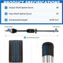 TadaMark Front Right CV Axle Shaft Assembly for Ford Explorer 2011-2014 V6 3.5L 2011 2012 2013 2014Naturally Aspirated(for FWD Only, without Towing Package, Built Before 01/22/2014), Passenger Side