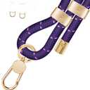 UKON Cell Phone Lanyard,Crossbody Lanyard and Wrist Strap Premium Metal Buckle Phone Charms with 2 X Strap Patch Compatible with All Smartphone(Purple)
