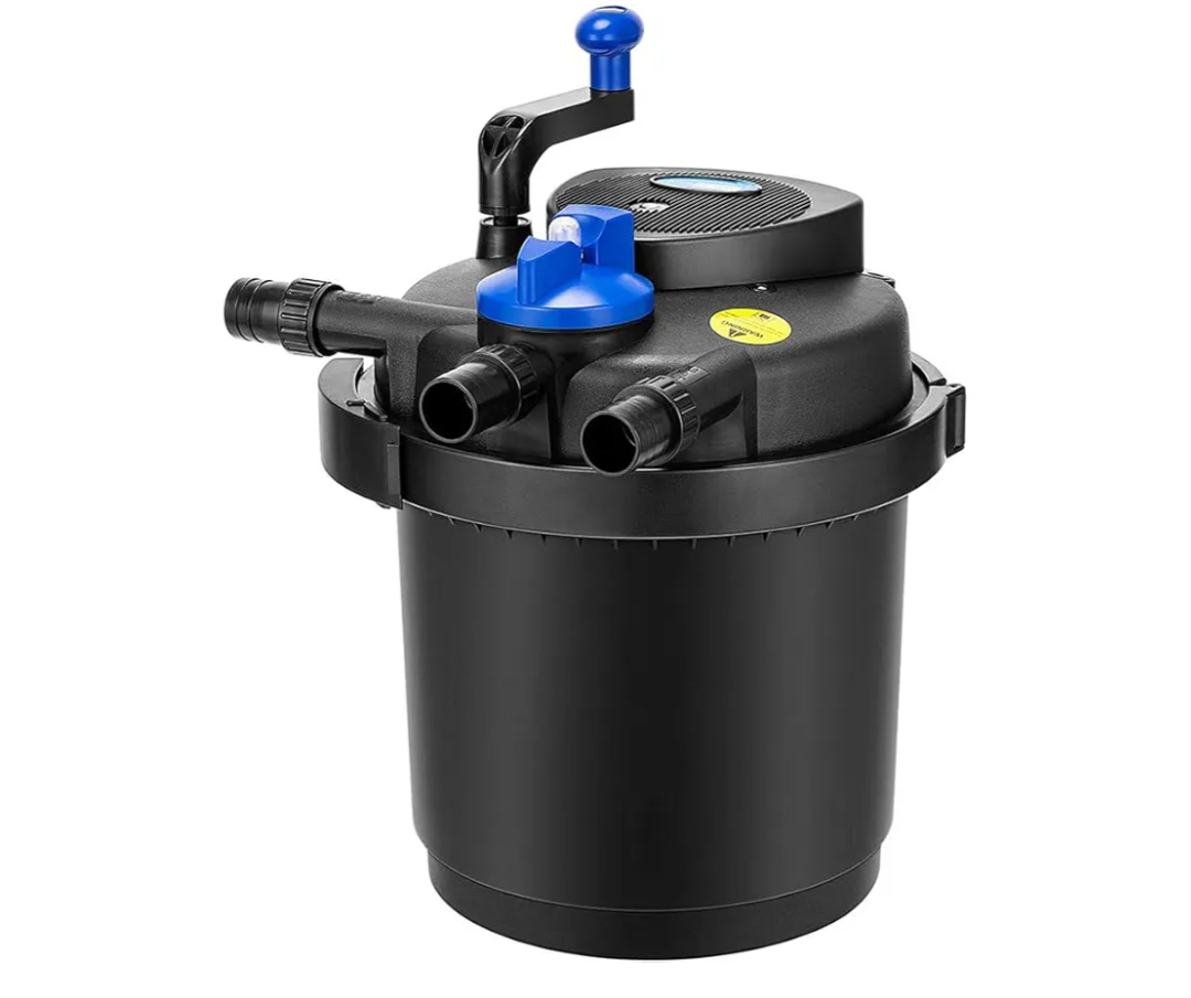 VIVOHOME Pressurized Biological Pond Filter with 13-watt Light, 1580 GPH Suitable for Koi Ponds up to 800 Gallons or Ornamental Ponds up to 1600 Gallons
