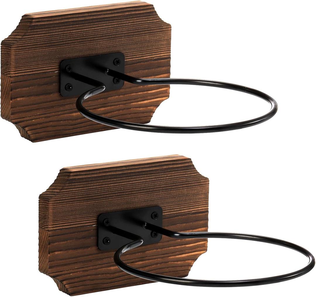 Yopay 2 Pack Basketball Holder Wall Mount, Sports Ball Holder Display Storage, Basketball Football Soccer Volleyball Room Deco