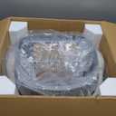 Open-Top Self Cleaning Litter Box, Automatic Cat Litter Box for Multiple Cats, APP Control, Safety Protection, Includes Trash Bags, White/Grey