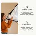 Blackout Cordless Roman Shades for Indoor Windows, 430GSM Chenille Fabric