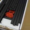 TUTOTAK C Shaped End Table, Tv Tray, Small Side Table, Set of 2, 28.7 inch Tall Couch Table, Tray Table, Sofa Table, Living Room, Bed Room, Brown TB01BB0712