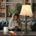 AIDENOEY 28.5'' Farmhouse Table Lamp Set of 2, Bedside Lamp with Silk Shade