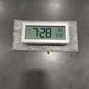 ALANAS Battery Operated Alarm Clock, Portable Digital Clock with Large Display, Snooze, Temperature & Date, Auto-Dim Night Light for Easy Reading, Ideal for Seniors, Kids, Bedroom, Travel, Nightstand (White)