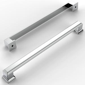 Amerdeco 10 Pack Polished Chrome Cabinet Pulls 7-1/2 Inch(192mm) Hole Center Cabinet Hardware Kitchen Cabinet Handles for Bathroom Drawer Pulls Dresser Pulls ZH0001