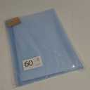 SortRax Pastel Binder with Clear Plastic Sleeves, 60 Pockets, Display 120 Pages, Portfolio Presentation Folders for Documents, Recipe, Art, Certificate, Letter/A3 Size, 1 Pack - Blue