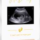 Blinking Stars Acrylic Ultrasound Picture Frame- Hi Daddy Cute Pregnancy Announcement Sign, Baby Reveal Ideas For Husband, Dad To Be Gifts- Nursery Decor Baby Sonogram Photo Frame