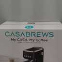 CASABREWS 3700 Essential Espresso Machine 20 Bar, Professional Espresso Coffee Machine with Steam Milk Frother, Coffee Maker Cappuccino Latte Machine with 43.9oz Removable Water Tank, Black