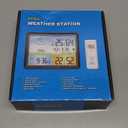 Kalawen Weather Station Wireless Indoor Outdoor Home Weather Stations with Atomic Clock, Digital Weather Thermometer, Temperature Humidity Monitor Weather Forecast Stations with Moon Phase