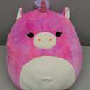 Squishmallows Original 14-Inch Lola Purple and Pink Tie-Dye Unicorn - Large Ultrasoft Official Jazwares Plush
