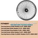 21 x 3.5 Inch Front Dual Disc Spoke Wheel for 2000-2007 Harley Touring