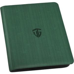 Toploader Binder,Holds 216 Toploaders,9 Pocket Top Loader Binder with Sleeves for 3"x4" Rigid Toploaders Hard Cases,Top loader Binders for TCG, MTG Card Binder, Trading Cards Binder (Dark Green)