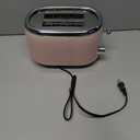 MELLERHOME Retro Toaster 2 Slice, 7 Browning Levels, 3 Functions (Reheat, Defrost, Cancel), Removable Crumb Tray, Under Base Cord Storage, Pink Kitchen Accessories Dcor