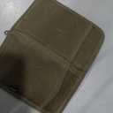 Journal Cover for Field Notes & Moleskine Cahier 3.5 x 5.5, Waxed Canvas Notebook Planner Sketchbook Cover with Zipper Pen Holder (Olive)