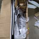 HOMCOM Rolling Kitchen Island Cart with Wheels, Portable Island Table for Kitchen with Stainless Steel Top, Adjustable Shelves, 2 Drawers, Spice, Knife and Towel Rack, Black