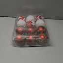 Christmas Ball Hanging decorations3.14 inch, 12 Pieces of shatterproof Christmas Tree Decoration Balls Set, Suitable for Party Floral Christmas Tree Decoration (3.14 inches 12 Balls)