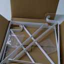 4 Pack Heavy Duty Closet Shelf & Rod Brackets, Wall Mounted Closet Shelf Brackets, 11 x 10.2 Inch Closet Shelf Brackets with Rod Support, White