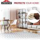 Felt Furniture Pads X-PROTECTOR 133 PCS Premium Furniture Pads - Felt Pads Furniture Feet Best Wood Floor Protectors - Protect Your Hardwood & Laminate Flooring! Brown and Beige