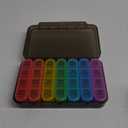 Daviky Pill Organizer 3 Times a Day, Daily Pill Box 7 Day, Weekly Cases Medicine Organizers to Hold Vitamins and Medication