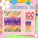 Fancy Land Religious Easter Napkins Christian He Is Risen Napkins Disposable 100Pcs Spring Flowers Cross Guest Hand Towel for Home Bathroom Dinner Party Decorations Supplies 3Ply