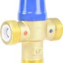 Hydro Master Thermostatic Mixing Valve, LF Brass Construction, Temperature Control, 3/4 Inch Sweat