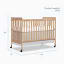 Dream On Me Carson Classic 3-in-1 Convertible Full-Size Baby Crib in Barnwood Natural, GreenGuard Gold & BSA, 4 Mattress Heights, Converts to Day & Toddler Bed, Locking Wheels, Classic Nursery Design